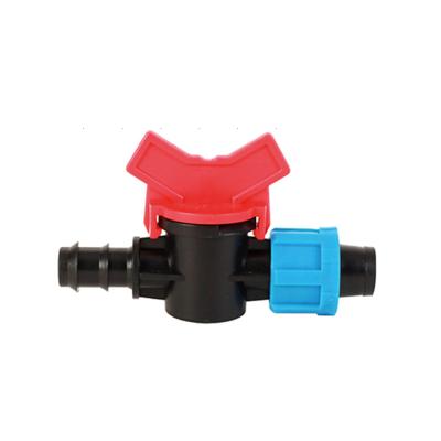 China Mini Plastic Drip Irrigation Tape Valves For PE Pipe 17*16MM for sale