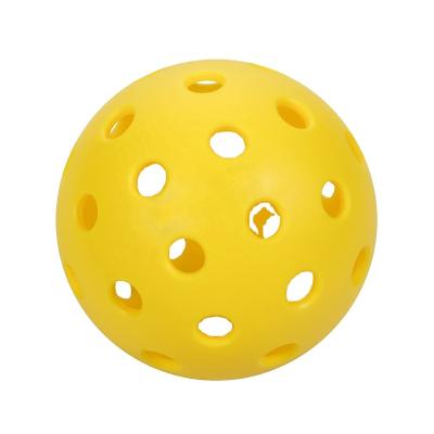 China Outdoor Indoor Game Cheap Price Customized Logo 40 Holes 72MM USAPA Professional Approved Outdoor Dura Pickleball Ball for sale