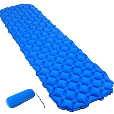 China 40D nylon compound outdoor inflatable mats tpu moisture proof outdoor air cushion mat for camping tent for sale