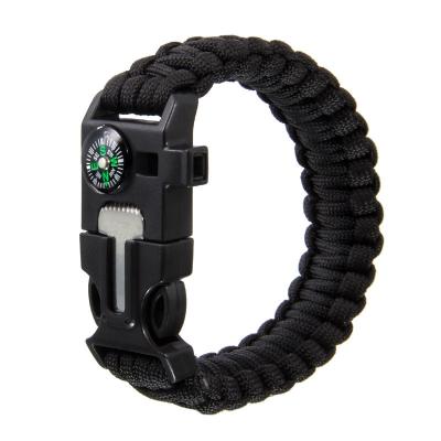 China Outdoor Camping Hiking Best Wilderness Travel Survival Kit 5 in 1 Survival Bracelet for Camping for sale