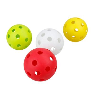 China Wholesale Outdoor Indoor Game USAPA Approved 26 Hole Indoor Pickleball Ball For Pickle Paddle Games for sale