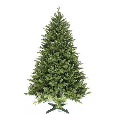 China Eco-Friendly KERVINO  Christmas tree encryption decoration PE mall holiday decoration pointy green automatic 360 degree revolving tree for sale