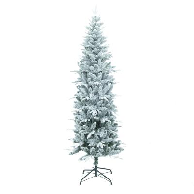 China Eco-Friendly KERVINO encrypted simulation Christmas tree 180cm PE hybrid high-end Snow  Christmas for sale