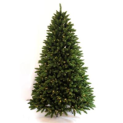 China Eco-Friendly KERVINO Encrypted pine needle decoration simulation Christmas tree 210cm PVC tip mixed high-grade hinge automatic tree for sale