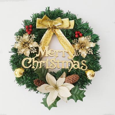 China Eco-Friendly KERVINO Merry Christmas Wreath Wall Door Decorations Garland for sale