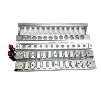 China Custom Lipstick Production Makeup 12 24 36 72 96 Cavity Mold Aluminum Lipstick Mold Lip Balm Filling Molds For Lipstick Machine for sale