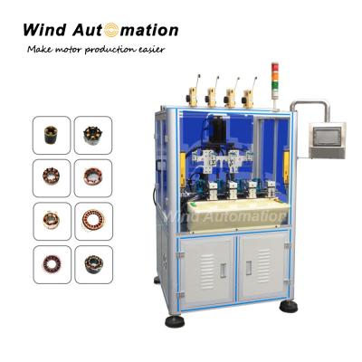 China Precision Middle Size 4 Stations BLDC Motor Needle Winding Machine for sale