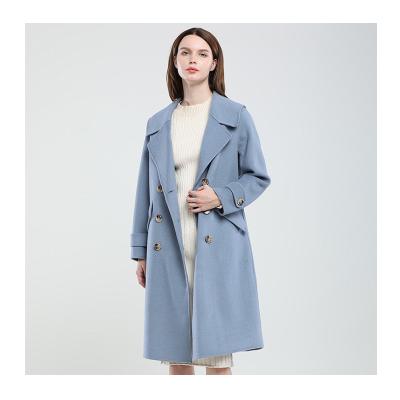 China Plus Size Plus Size Overcoat Ladies Cross Wool Coats Customized Cashmere Woolen Coats for sale