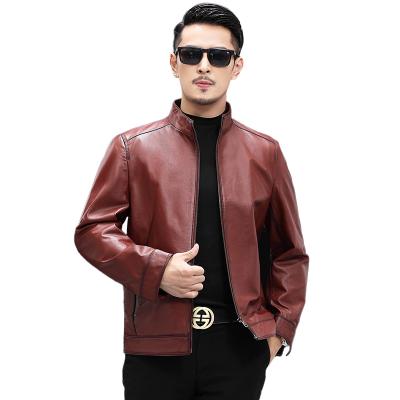 China Factory Price Cowskin Motorcycle Jacket Genuine QUICK DRY Motorcycle Jacket Men's Cattlehide Leather Jacket for sale