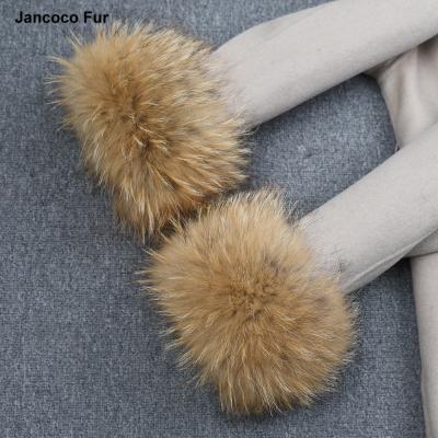 China Real Fox Raccoon Fur Cuffs Cuff Wrist Ring Detachable Fur Cuffs for Coats Parkas for sale