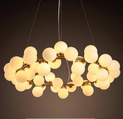 China Modern Round Modern Pendant Lights Chandelier Light Fixture Lamp Bubble LED Glass Pendant Side Light For Living Room for sale