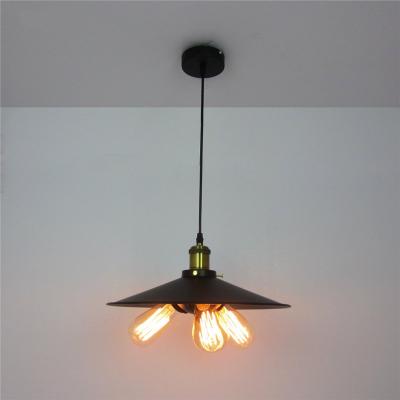 China New Retro Modern Iron 3 Lights Attic Vintage Lamp E27 Pendant Lamp Vintage Head Pendant Light for sale