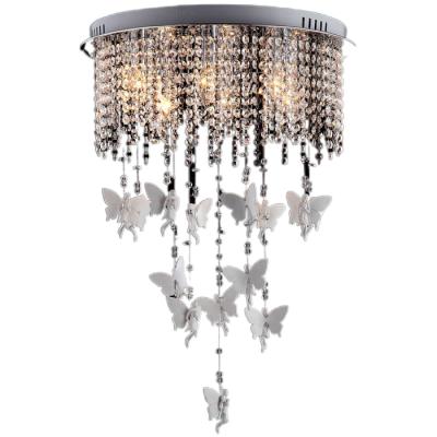 China Nodic Style Modern Led Angel Modern Living Room K9 Ceiling Led Ceiling Lights Crystal Chandeliers for sale