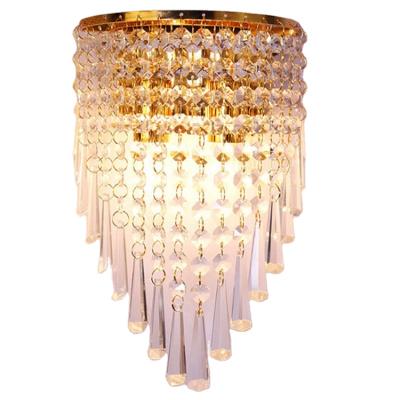 China Modern Crystal Chandelier Wall Light Lighting Fixture 220V E14 LED Modern Ceiling Lights for sale