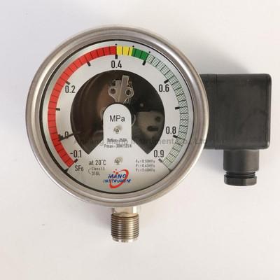 China PG-053 SF6 electric contact pressure gauge for sale