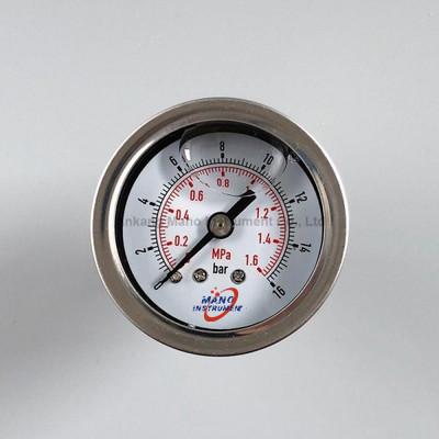 China PG-034 40mm 50mm mini ss pressure gauge for sale