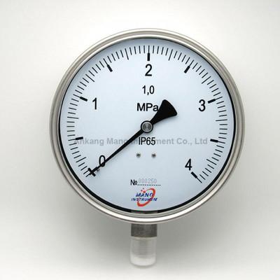 China PG-033 SS pressure manometer with blow out disk for sale