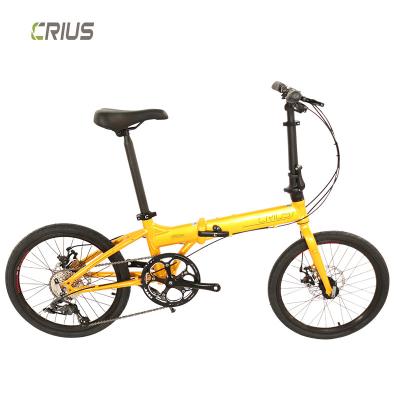 China Bicicleta de carretera plegable de carreras de aleación de aluminio de 20 pulgadas con freno V delantero y trasero en venta