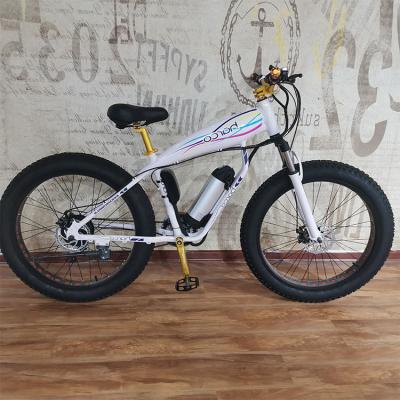 China Made 26inch Electric Fat Tire Bike With 48v 500w Motor Lithium Battery Powered for sale