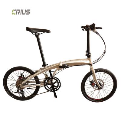 China Front and Rear Wheel V Brake 20 Inch Mini Folding Bicycle with SMN 3500 Rear Derailleur for sale