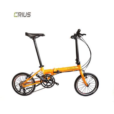 China 16 inch Folding Bike with Microshift R9 Rear Derailleur and Xunjie 9s 11-28T Cassette for sale