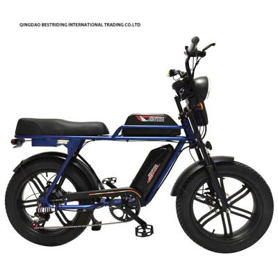 China Freno de doble disco 48V 1000W Motor Ebike 20 pulgadas de neumático eléctrico de grasa Bicicleta con neumático Kenda en venta