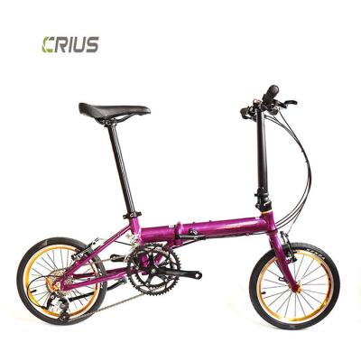 China Bicicleta plegable Birdy 14 pulgadas de aluminio de aleación de tenedor de velocidad única para adultos en venta