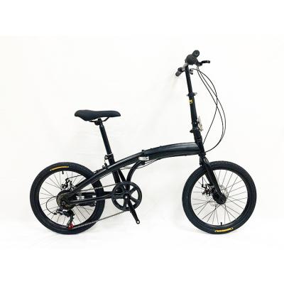 China Modern Outdoor Activities 20 Inch Folding Bicycle With Steel Frame And 7 Speed Gears for sale