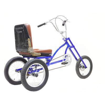 China 16 Inch Trike 3 Wheel Tricycle Adult Cargo Bike With High Carbon Steel Handlebars Stem for sale