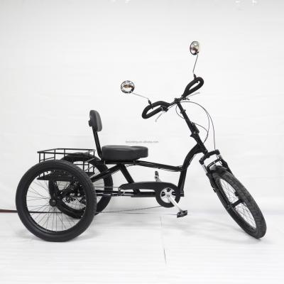 China Marco de acero de alto carbono 7 velocidades Trike de carga con ruedas de aleación de aluminio de 24 pulgadas de espesor en venta