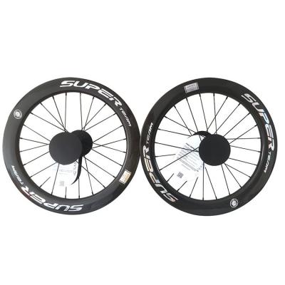 China 451 Glossy 3K Disc Brake Ceramic Bearing Hub Blade Spokes Superteam Carbon Wheelset for sale