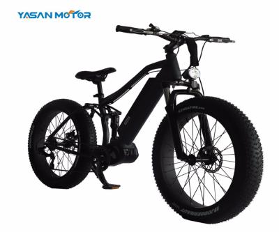 China Fat Tire Aluminum Alloy Powerful Mountain Ebike Electric Bike 48V 1000W With Full Suspension On Hot Sale for sale