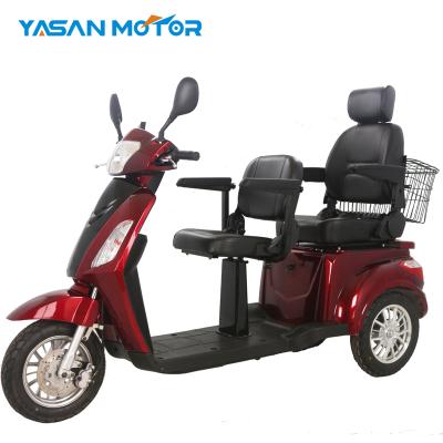 China 60V/72V 20AH 3 Wheel 2 Seat Mobility Scooter for Elderly Elderly 2*3.0 Seat Electric Scooter 16