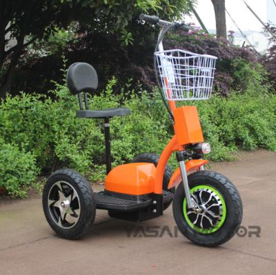 China 3 Wheel 500w/750W/1000W Electric Scootor SOLID PUNCH Basket Moped Scooter With Seat 150 Kg for sale