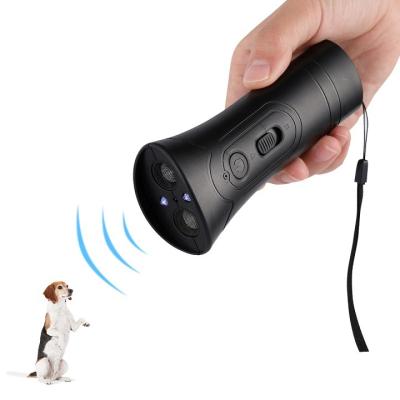 China 2021 New Plastic Ultrasonic Dual Speaker Anti-Barking Dog Repeller Controller for sale