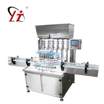 China Beverage Filling Machine Automatic Pneumatic Filler Machine Six Head Straight Paste Filling Machine for sale