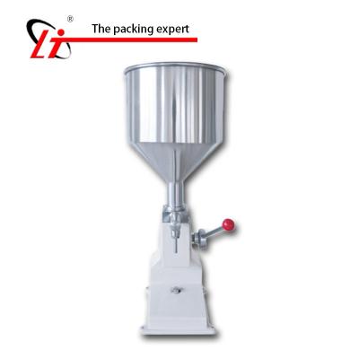 China Best Beverage Price Manual Filling Machine (5~50ml) for Shampoo Lotion Yogurt Honey Paste Filling Machine Cream Manual Paste Filler for sale