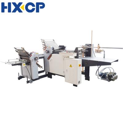 China Factory HXCP Automatic 10 Loops Paper Folding Machine With 4 Loops Tail Multiple Folds Horizontal Shuttle Machine for sale