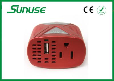 China 75W C.C. al aire libre 12V al inversor de corriente del coche de la CA 220V con el enchufe del encendedor del cigarro en venta