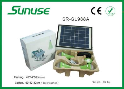 China Sistema de iluminação home solar longo do painel solar do tempo 12W com os bulbos do diodo emissor de luz 3W*3pcs à venda