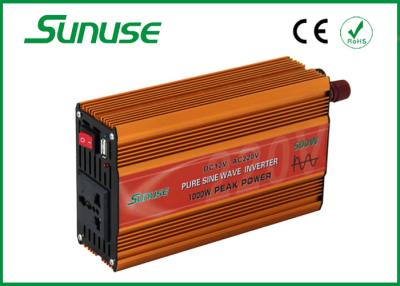 China Automobiele 500 Watts van van de de Golfmacht van de Net Zuivere Sinus de Omschakelaars12v 220v Ce/ROHS Goedgekeurd Te koop