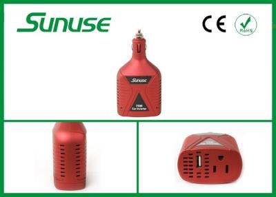 China 75W portátil 24V DC al inversor de corriente del coche de la CA 220V con el adaptador del ordenador portátil del cargador USB en venta