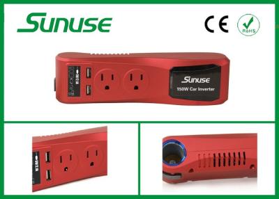 China Smart 150W DC 12V to AC 230V Car Charger Power Inverter with USB Port CE / ROHS for sale