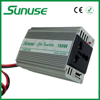 China Portable Single Phase DC / AC 12 Volt to 220 Volt Modified Sine Wave Inverter 150W for sale