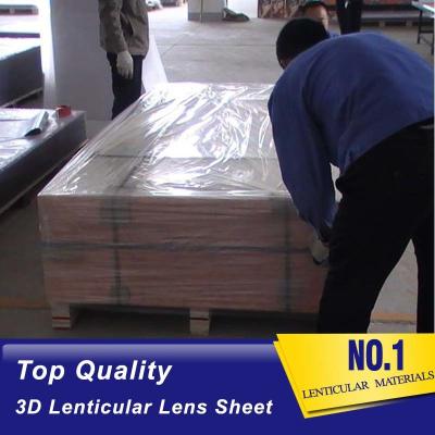 China PS lenticular board 3mm 20 LPI  3d flip lenticular lenses transparency 3D lenticular lens sheet Barbados for sale