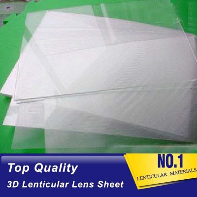 China PLASTIC LENTICULAR UV Curing Process 100LPI Resin PET Lens Plastic Flip 3D Lenticular Sheet 0.35mm 0.6mm lenticular film for sale