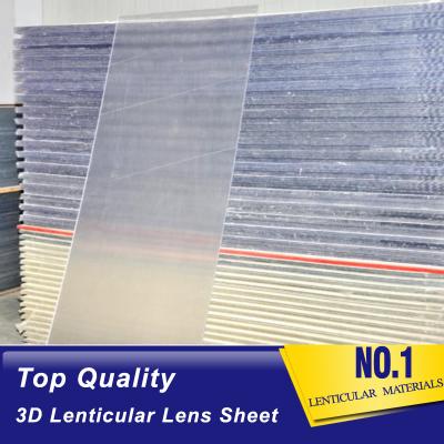 China PLASTIC LENTICULAR 3D 20 LPI UV large format lenticular sheet 3MM designed for 3D lenticular images on digital printer for sale