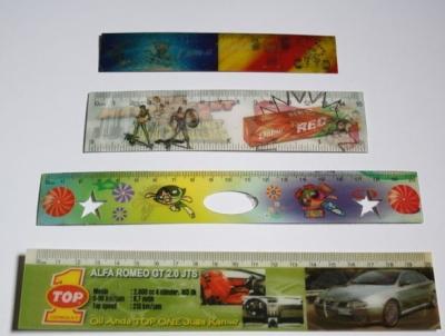 China PLASTIC LENTICULAR 3d lenticular plastic ruler custom pp pet 3d long ruler for school students for sale