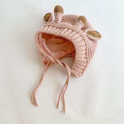 China Spring and Autumn Baby Hat Winter 6-12 Months Men's and Women's Baby Wool Hat Fashion Children's Ear Hats for sale