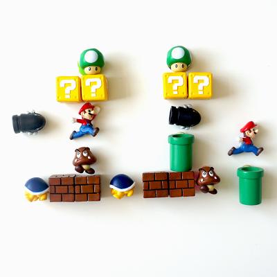 China Super Animal Marie Fridge Stick Magnet Korea 3D Set Japanese Mario Decoration Magnet Creativity Lovely for sale